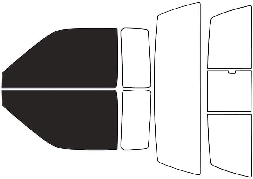 Rvinyl Window Tint Kit Compatible with Nissan Truck 1990-1997 - Black 20% - Single Ply No Bubble Film - Do it Yourself Vehicle Front Precut Kit