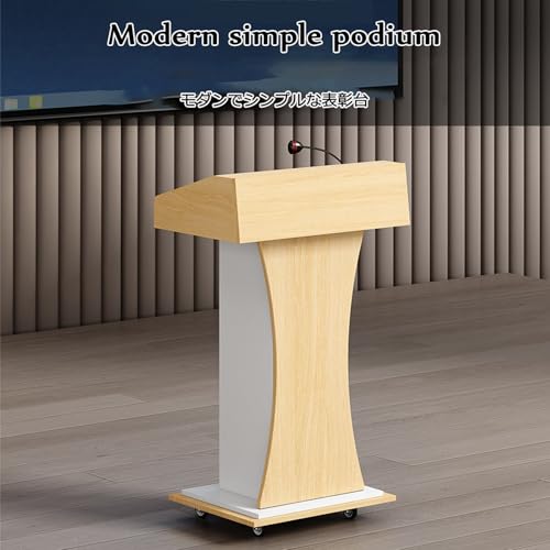 Atril de madera portátil gris con tablero grueso para exposiciones 4