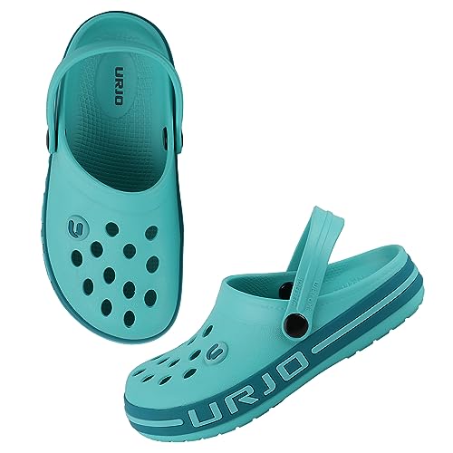 Image of URJO Streak Kid's Clogs /Sandals with Adjustable Back Strap Ultra Soft & Flexibility Anti Skid Comfortable Waterproof Daily Mules Clogs /Sandals Boy's & Girl's