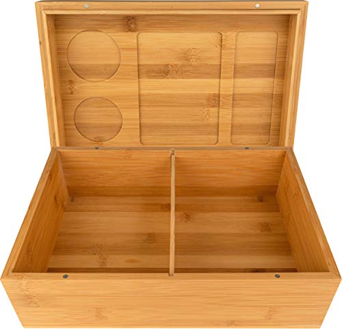 Magnetic Stash Box with Rolling Tray - Wooden Stash Box Combo - Rolling Tray Stash Box - Large Stash Box - Stash Boxes