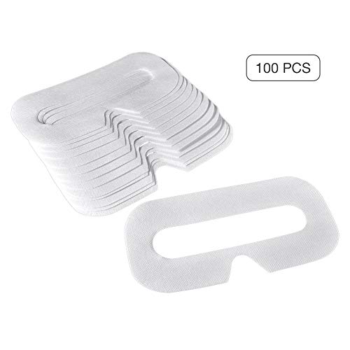 Preisvergleich Produktbild 100Pcs VR Augenmaske, VR Einweg Maske, Atmungsaktiv, Sauber Und Feuchtigkeitsregulierend Für Oculus Quest / Rift CV1 / Rift S / HTC Vive Pro / Valve Index