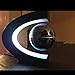 Magnetic Levitation,Petforu High Rotation C Shape Magnetic Suspension Maglev Levitation Globe with LED Lights for Learning Education Teaching Demo Home Office Desk Decoration(US Plug) - Black