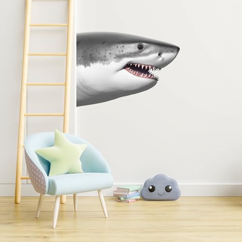 Vinilo Decorativo Cabeza de Tiburón para Pared miniatura 7