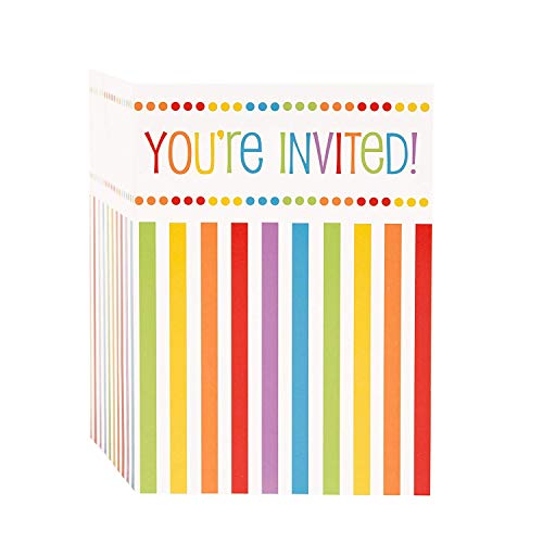 Unique Party- Invitaciones para Fiesta, 8 Unidades (47124)