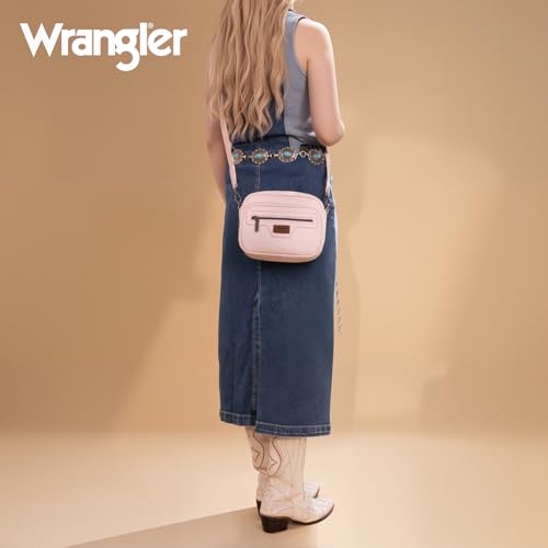 Image of Wrangler Crossbody Bag for Women Multi Pocket Crossover Bag Shoulder Pursea with Adjustable Strap