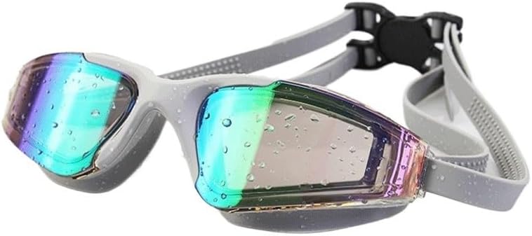 Silicone Waterproof Swimming Goggles Electroplating Anti-fog Swim Glasses