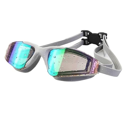 [RTFJVXVZ] Silicone Waterproof Swimming Goggles Electroplating Anti-fog Swim Glasses