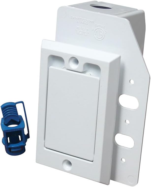 Central Vacuum Inlet Outlet Wall Valve Dual Voltage Direct Connect SuperValve