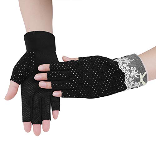 Miocloth Fingerless Non Slip Summer Gloves For Women Driving Cycling Glove Uv Protection #TOP6