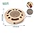 Nobleza Cat Scratcher, Cat Scratching Board with 2 Bell Balls & Catnip, High Density Corrugated Scratcher Cardboard, Durable 3 in 1 Scratchers Pad Bed Toy for Indoor Cats, Size 33 * 33 * 5.5 cm