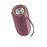 Vieta Pro Upper - Altavoz portátil (Bluetooth, Radio FM, micrófono integrado, True Wireless Dual pair, Reproductor USB, Lector de tarjeta Micro SD, Resistencia al agua IPX6), color grana