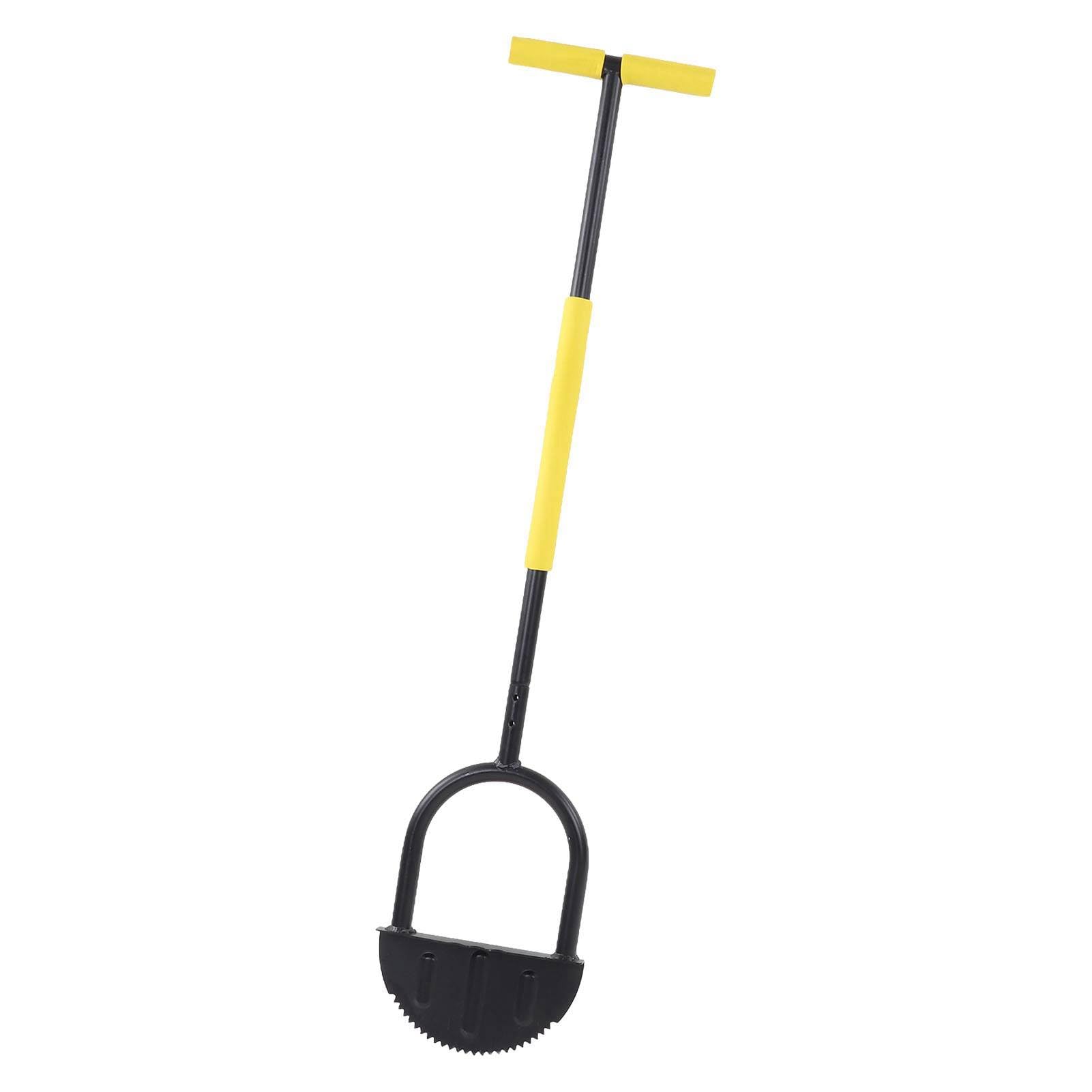 Mezzaluna per Bordi del Prato Regolabile, Taglio Manuale in Acciaio al Carbonio per Giardino, Aiuole e Marciapiedi, Strumento da Lavoro per Patio e Bordure – Facile da Usare