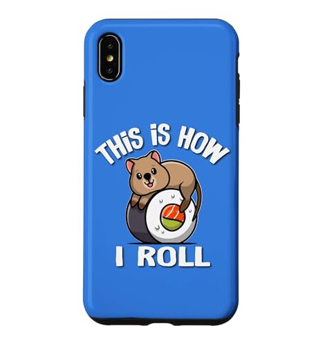 Cute Kawaii Womens Kids Girls Sushi How I Roll Quokka Lover �X�}�z�P�[�X iPhone XS Max �p