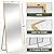 NeuType Full Length Floor Mirror Standing Hanging or Leaning Against Wall, Large Rectangle Bedroom Dressing Mirror Wall-Mounted, Aluminum Alloy Thin Frame, 65"x22"