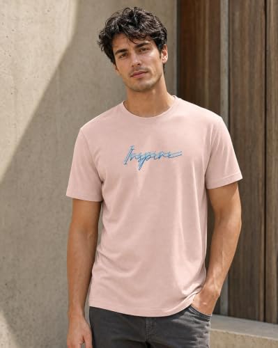 Image of Nobero Men's Regular Graphic Printed T-Shirt for Men | Soft Cotton | Classic Fit | Printed Casual Tshirt for Men