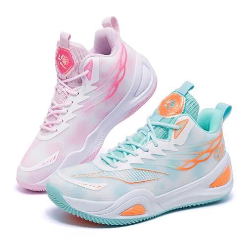 Genérico Zapatillas de Baloncesto para Hombre Mujeres Zapatos Deporte Antideslizantes Cómodo de Llevar