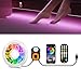 BEWEGUNGSMELDER günstig Kaufen-Led Streifen mit PIR Bewegungssensor 3m RGB Led Strip mit App-Steuerung und 2.4G RF-Fernbedienung,LED Bettlicht Nachtlicht mit Bewegungsmelder für Bett Kleiderschrank Treppendekoration