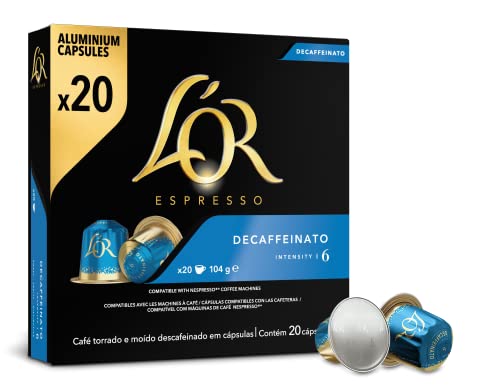L'OR Espresso Koffiecups Decaffeinato (200 Espresso Koffie Capsules - Geschikt voor Nespresso Koffiemachines - Intensiteit 06/12 - 100% Arabica Koffie) - 10 x 20 Cups - Afbeelding 4