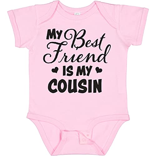 inktastic My Best Friend Is My Cousin with Hearts Baby Bodysuit