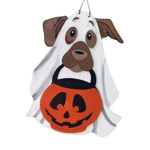 Señales espectrales de Halloween para evitar decoraciones aburridas en puertas 8