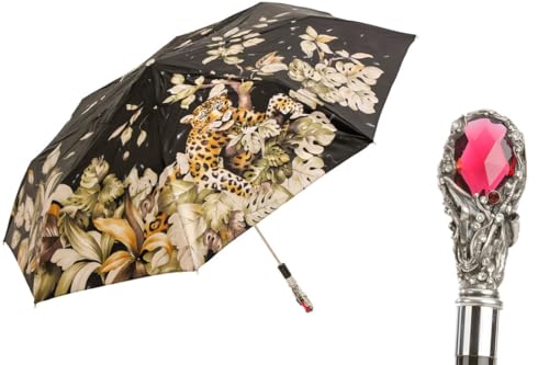 Parapluie pliant femme léopard pour rester chic sous la pluie en ville
