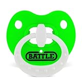 Battle Sports Binky Oxygen - Protector bucal de fútbol, verde neón/blanco