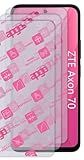 apgo 3x verre protecteur hybride Ultra-Clear compatible avec ZTE Axon 70, verre nano flexible, excellente alternative au verre tremp, rsistant aux rayures, colle intgrale