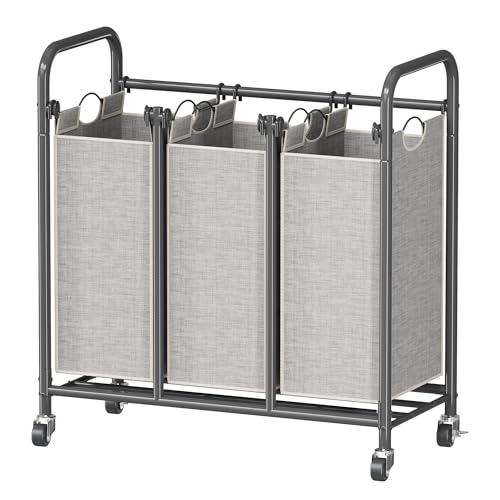 Cesta separadora de ropa Whitmor ideal para optimizar el cuarto de lavado 2