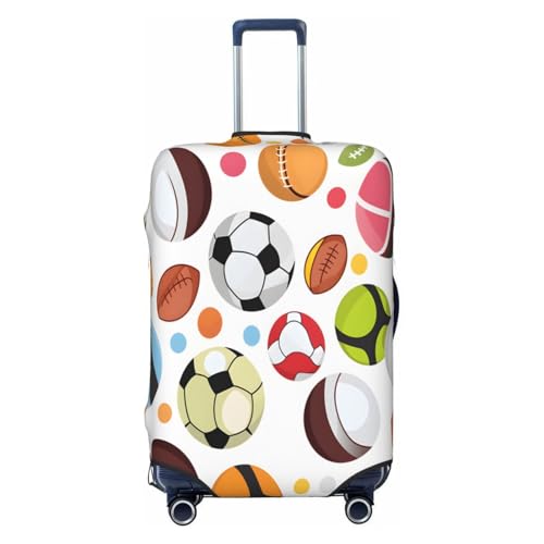 Sport Ball Travel Luggage Cover Elastic Suitcase Covers Washable Anti Scratch Luggage Dust Covers Protector, Fits 22-24 inch Luggage, M