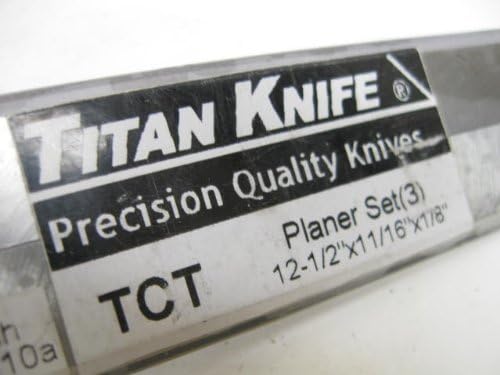 12-1/2 x 11/16 x 1/8 Carbide Planer Blades - Foley-Belsaw, RBI, Woodmaster, Powermatic, Jet - Set of 3