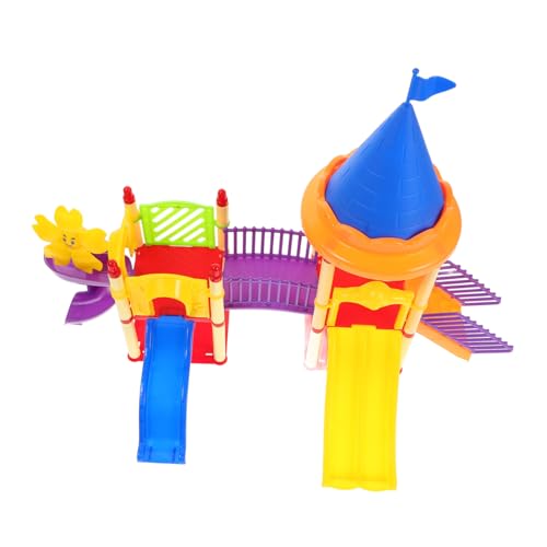 TOYANDONA 1 Juego Juguetes De Diapositivas Pequeño Modelo De Tobogán De Juguete para Modelos De Parques Infantiles Pequeños Pequeño Modelo De Toboganes Interior El Plastico