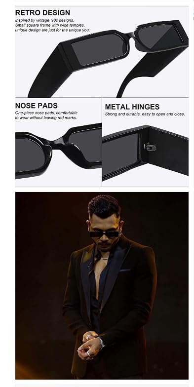 Image of Unisex Stylish Round Sunglasses | TAC Polarized Lens | 100% UV Protection | Men & Women Driving Bikes, Outdoor Sports, Hiking & Travel Eyewear (black sunglass)