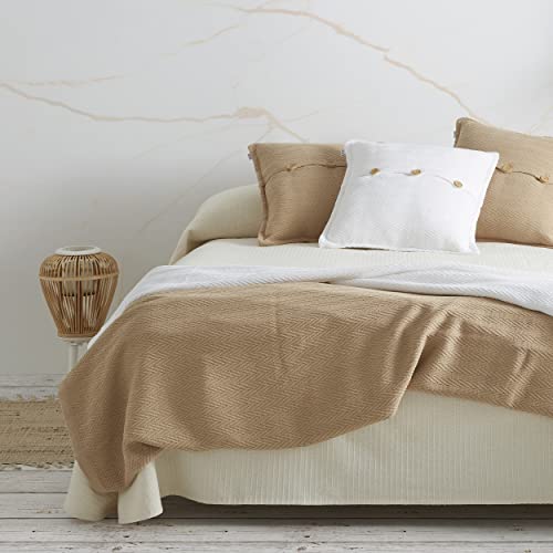 Funda de cojín Maia blanco 50x75 jacquard para dormitorio moderno 4