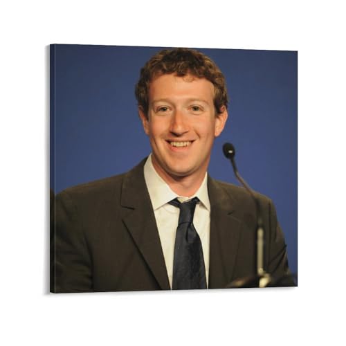 Poster Mark Zuckerberg toile pour décoration de chambre moderne
