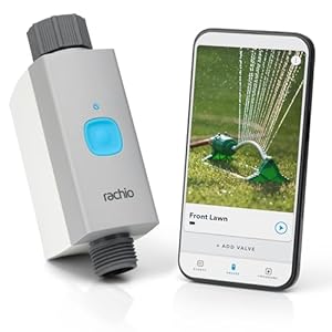 Rachio Smart Hose Timer (1 Valve Only) – App-Controlled Outdoor Faucet Timer, Quick Install & Scheduling, Expandable System – Requires WiFi Hub