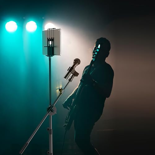 Halostand HLS02 Microphone Stand With Ipad Clip, Floor Foldable Mic Stand With Phone Clip,Heavy Duty Tripod Boom Arm With 2 Mic Clips And Carrying Bag For Singing Karaoke Stage thumb #5