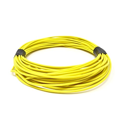 DBG Single Core Thin Wall Automotive Cable – 1.0mm² (16.5A) | 17 AWG | High Temp PVC Insulation | Ideal for 12V Auto, Marine & Electrical Projects (Yellow, 10 Metre)