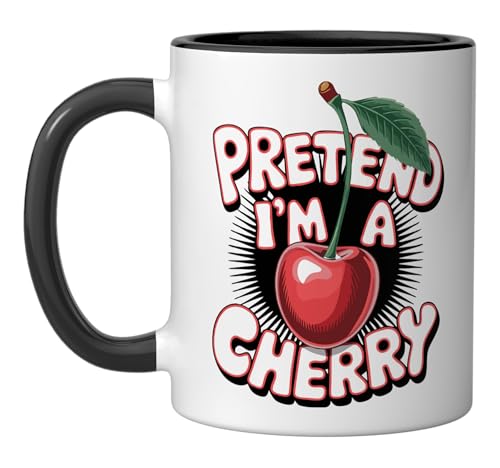 Taza de cerámica Pretend I'm A Cherry 11 oz miniatura 1