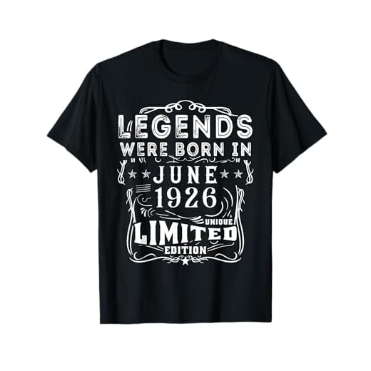 Cumpleaños Junio 1926 Edición Limitada Regalo Legend June Camiseta