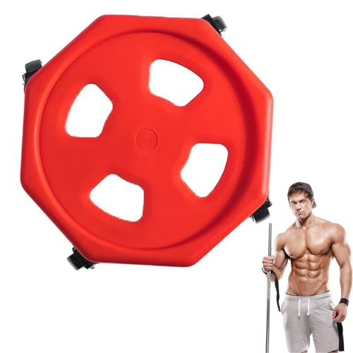 Rodillo abdominal y disco de entrenamiento portátil con doble rueda para ejercicio en casa 7