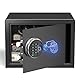Grimtron Biometrischer Fingerabdruck-Tresor – 22L Sicherheitsbox mit LED-Beleuchtung, leisem Modus, beleuchtetem Tastenfeld, rostfrei & diebstahlsicher
