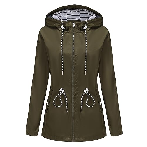 Chubasquero mujer gabardina impermeable ligera para proteger del viento