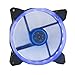 Suranus LED Lüfter 140mm blau Ring SU-R14025FB 12V 52CFM 1300RPM 140mm 14cm 3 Pin + 4 Pin Molex Schrauben inklusive PC Kühlung