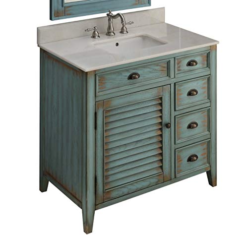 Bentoncollection36abbevillerusticbluefarmhousebathroomvanitycf78887bu Urban Country Home Decor Benton collection 36 abbeville rustic blue farmhouse bathroom vanity cf 78887bu urban country home decor