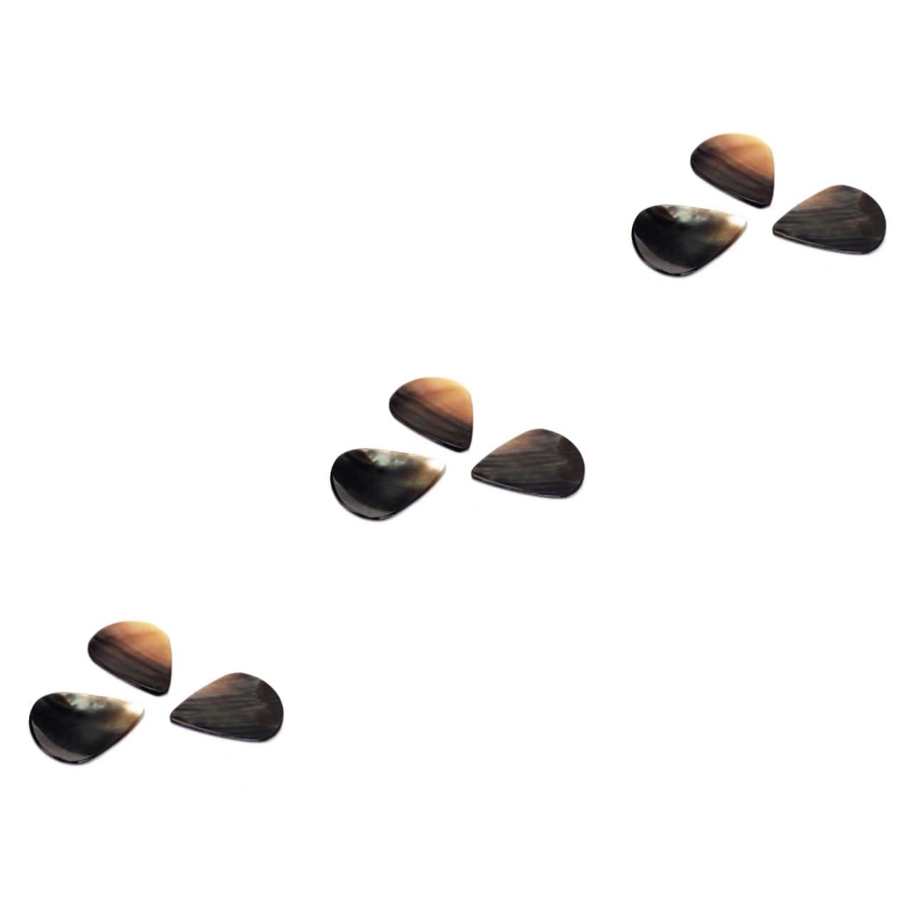 ibasenice 9piezas Púas De Guitarra De Concha Natural Tones Selección De Púas Para Guitarras Ukeleles y Sonido Auténtico y