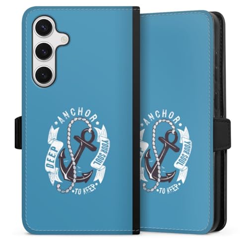 Etui magnetique Samsung Galaxy S24 Plus antichoc avec fentes cartes