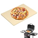 GDGZJJD Extra Large Pizza Stone 24' x 18',Cooking Stone for Grill Rectangular, Baking Pizza Stone for bread, Ideal for Grilling Baking Several Sizes of Pizzas