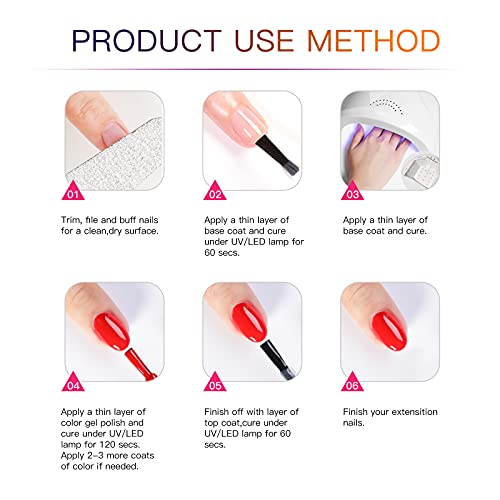 Double Rhythm 15Ml Gel Nail Polish 1 Pc Fluorescent Orange Color Gel Soak Off Nail Polish Manicure Salon Diy At Home (A1100-Tangerine) #TOP5