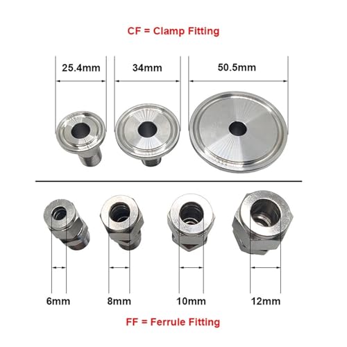 Électrovanne inox DN8 haute précision à collier de serrage CF50,4 mm 220VAC - 7