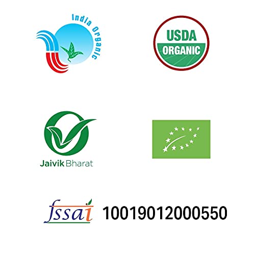 Image of Just Organik - Organic Rajma Jammu 2 Kg (2 x 1kg), 100% Organic | Jammu Rajma Pack of 2 | Red Kidney Beans | Organic Red Rajma| Rajma from Himalayas | Protein Rich Beans